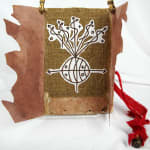 Haiti, Fuego Sagrado. Half-title with flap down