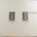 Child and Star - editioned print and trial proof notes on mat