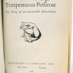Tempestuous Petticoat. The Story of an Invincible Edwardian. Title page with signature