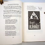The Common Carol Book. A Collection of Christmas and Easter Hymns. Illustrated text spread