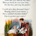 Watt's Songs: Early Religion by Isaac Watts. Interior with color engraving.