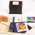 Collection of 17 "love letters" from various calligraphers. Box and letter assortment