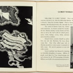 Gorey World. Paintings Drawings & Mysterious Objects by Edward Gorey. Illustrated text spread