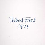 Collected Poems of Robert Frost. Signature