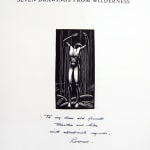 The Mad Hermit. Seven Drawings from Wilderness, A Journal of Quiet Adventures in Alaska. Inscription