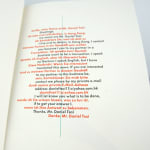 Obwohl nichts wagte ist nichts gewonnen [Although nothing ventured nothing is won] by Peter Malutzki. Interior page text.