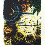 Am Anfang/Genesis by Gustav Wolf. Lithograph.