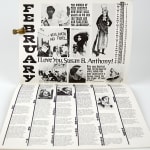 Women's Heritage Calendar and Almanac. Calendar page February.