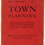 Welfare Handbook No. 2: Town Planning. Front cover.