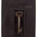 To Open by Laura Davidson. Front cover with key.