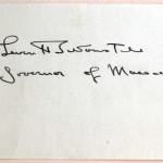World War II-Era Autograph Book. Autograph of Leverett Saltonstall.