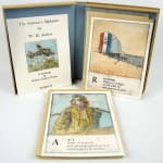 The Airmen's Alphabet text by W.H. Auden, illustrated by Robert Andrew Parker. Title page and illustrations of A page and R page.