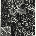 The Chester Play of the Deluge illustrated by David Jones. Interior page.