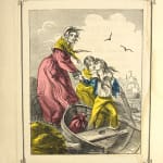 Grandfather Lovechild's Nursery Stories: Fred Fearnought by Lawrence Lovechild, illustrated by Felix Octavius Carr Darley. Interior page with hand colored illustration.