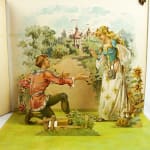 The Land of Long Ago. A Visit to Fairyland with Humpty Dumpty by L. L. Weedon, illustrated by E. Stuart Hardy. Pop up page, prince and princess.