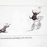 Uncorrected proof of The Epiplectic Bicycle by Edward Gorey. Illustration