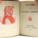 Le Rime by Francesco Petrarca. Title page.