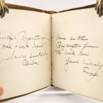Roycrofters Autograph Book. Hand-written text page