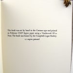 The Leader of the People. Colophon