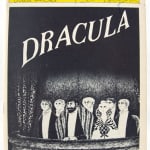 Playbill for Dracula. Signed front cover