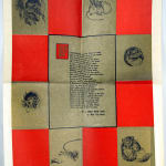 To a Child with Eyes by Mark Van Doren, illustrated by Lathrop Dorothy. Recto with poem and illustrations.