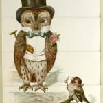 Touch and Go. A Book of Transformation Pictures by Fred E. Weatherly. Moving page, dressed up birds.