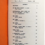 Consumption. Vol. 1, no. 4. Table of contents