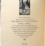 A Diary of Engravings and Linocuts. Colophon