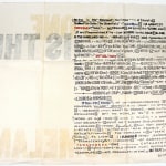 Homeland Security (after Borges) by Sam Hamill. Broadside, text side.