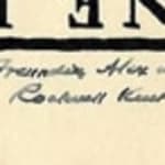 Invitation to the Grand International Workingmen's Anti-Boss Convention. Inscription detail