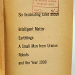 Things. Stories of Terror and Shock. Title page
