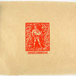 Block-printed Christmas wrapping papers