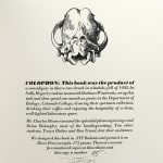 Twelve Mammal Skulls by James Trissel, Sally Hegarty and Barbara Winternitz, illustrated by Charles Moore. Colophon