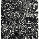 The Chester Play of the Deluge illustrated by David Jones. Interior page.