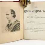 The Vicar of Wakefield by Oliver Goldsmith miniature book. Title-page spread