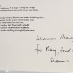 "Would They Had Stayed" Christmas card. Inscription