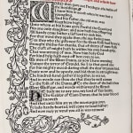 The Tale of Beowulf Sometime King of the Weder Geats, printed by the Kelmscott Press. Text