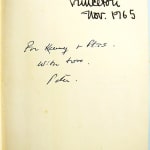 At Play in the Fields of the Lord by Peter Matthiessen. Inscription by the author.