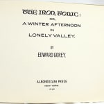 The Iron Tonic: or, A Winter Afternoon in Lonely Valley. Title page