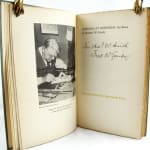 Spinach from Many Gardens. Title page with inscription