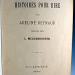 Histoires Pour Rire by Lothar Meggendorfer. Title page.