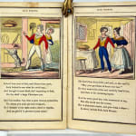 An Entertaining History of Little Jack Horner. Interior page with hand-colored illustrations.