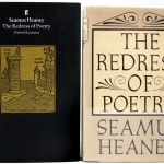 The Redress of Poetry by Seamus Heaney. Front covers of both volumes.