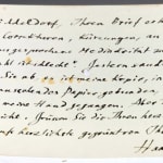 Three Fragments from the Posthumous Papers of Conrad Fiedler MDCCCXLI-MDCCCXCV. Laid in note.
