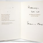 "Room to Rhyme" Christmas card. Interior spread