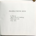People with AIDS. Inscription