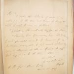 A Political Ode with ALS by which it was attributed, text by Lord Byron. Letter in Byron's hand