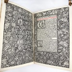 The Tale of Beowulf Sometime King of the Weder Geats, printed by the Kelmscott Press. Title-page spread