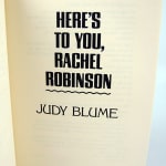 Here's to You, Rachel Robinson. Title page