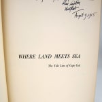Where Land Meets Sea. The Tide Line of Cape Cod. Inscription